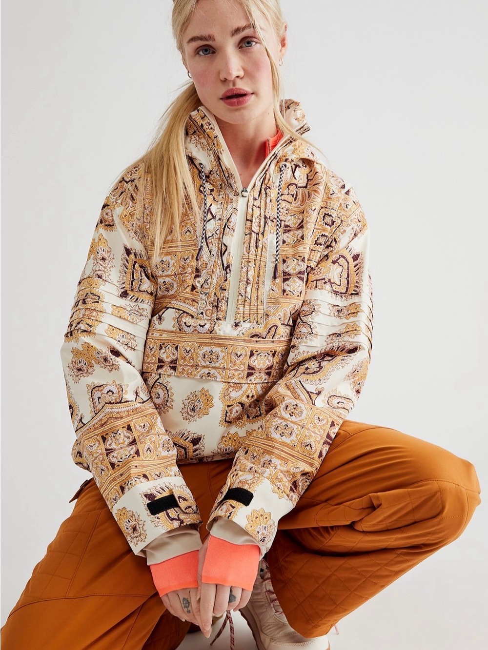 Free People Movement RARE / Alpine Glow Ski Pullover Jacket / NWOT MSRP $328 / L